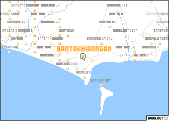 map of Ban Takhian Ngam
