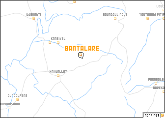 map of Bantalaré