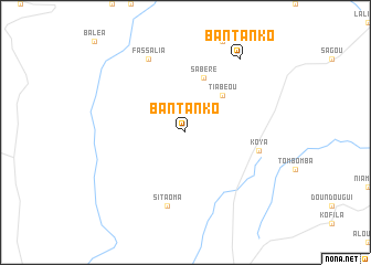 map of Bantanko
