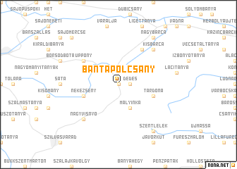 map of Bántapolcsány