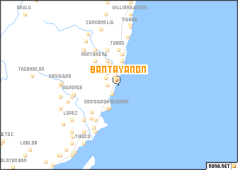 map of Bantayanon