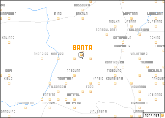 map of Banta