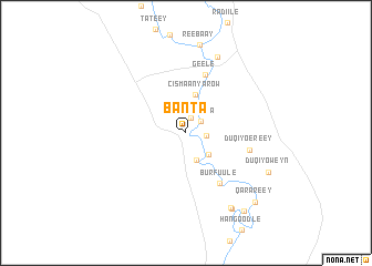 map of Banta