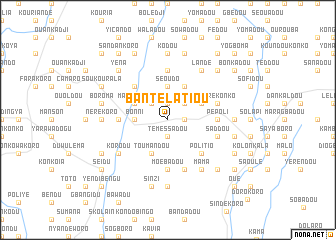 map of Bantélatiou