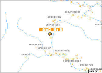 map of Ban Thamtèm