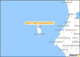 map of Ban Tha Thewawong