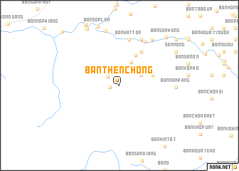 map of Ban Thènchong