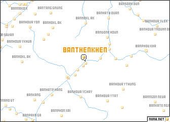 map of Ban Thènkhèn