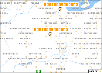 map of Ban Thon Samrong