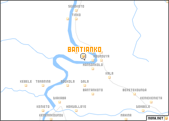 map of Bantianko