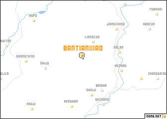 map of Bantianxiao