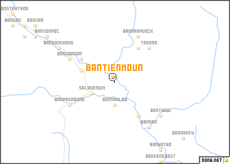 map of Ban Tien Moun