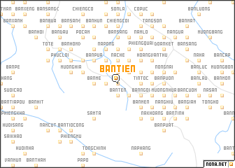 map of Bản Tiền
