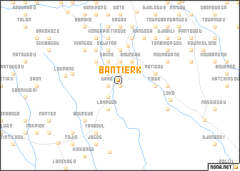 map of Bantierk