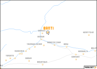 map of Banti