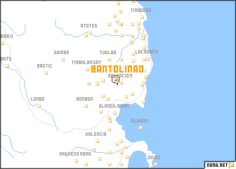 map of Bantolinao