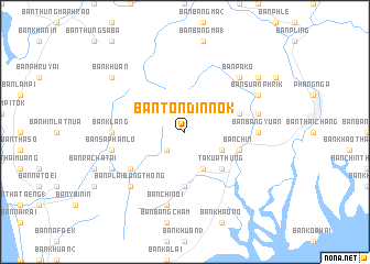 map of Ban Ton Din Nok