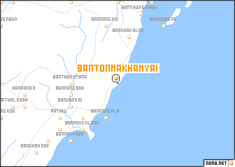 map of Ban Ton Makham Yai