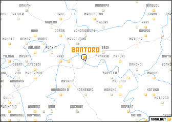 map of Bantoro