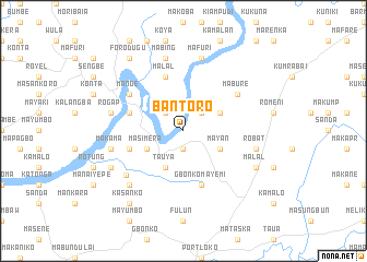 map of Bantoro