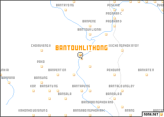 map of Ban Toumli Thông