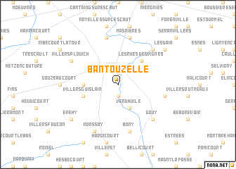 map of Bantouzelle