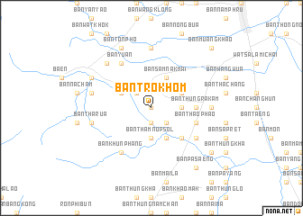 map of Ban Trok Hom