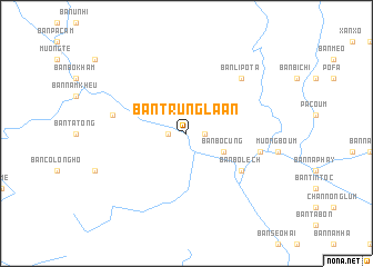 map of Bản Trung La An