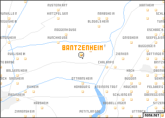 map of Bantzenheim