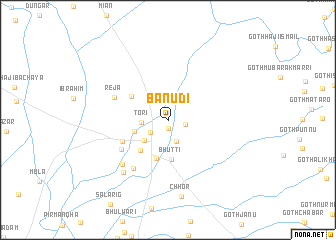 map of Banūdi