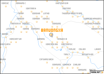 map of Bá Nương Xã