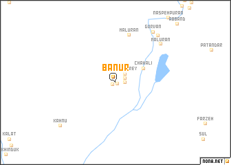 map of Bānūr