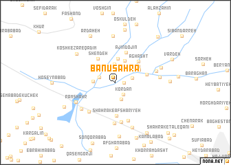 map of Bānū Şaḩrā