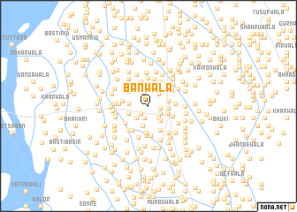 map of Banwāla