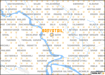 map of Banyātail