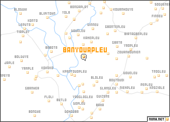 map of Banyouapleu