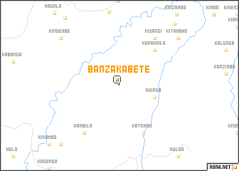 map of Banza-Kabete