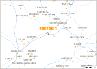 map of Bānzamīn