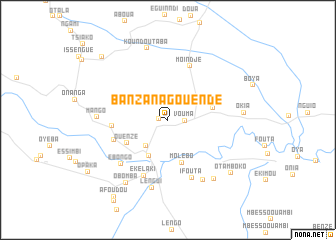 map of Banzana-Gouéndé