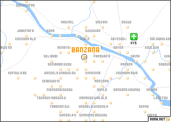 map of Banzana