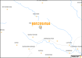 map of Banza-Sinda