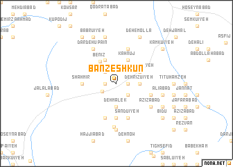 map of Banzeshkūn