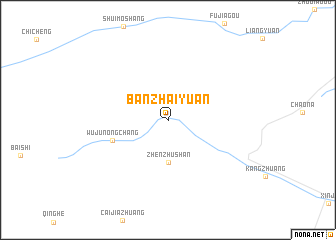 map of Banzhaiyuan