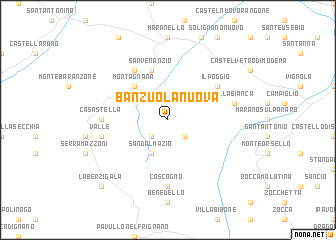 map of Banzuola Nuova