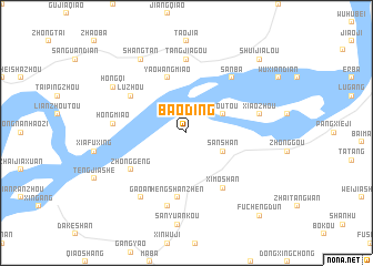 map of Baoding