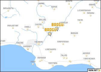 map of Baogu