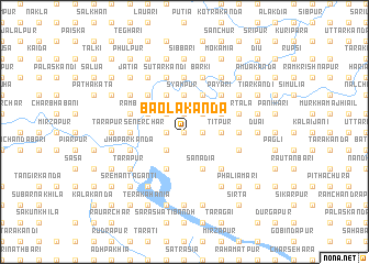 map of Bāola Kānda