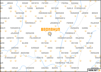 map of Baomahun