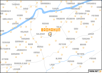 map of Baomahun