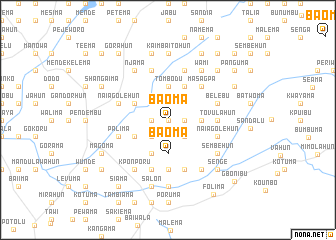 map of Baoma